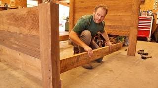 Ancient Timber Into A New Bed Frame - Stunning