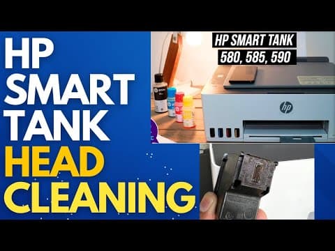 How To Clean Printhead In Hp Smart Tank 580 | Fix Missing Colors (cyan, Magenta, Yellow)