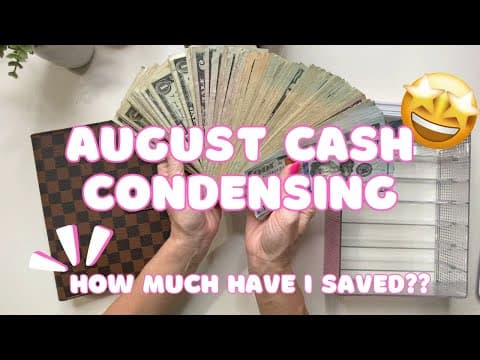 August Monthly Wrap Up | Bill Swap & Cash Condensing 🌼 Adding More To Long Term Savings 💵