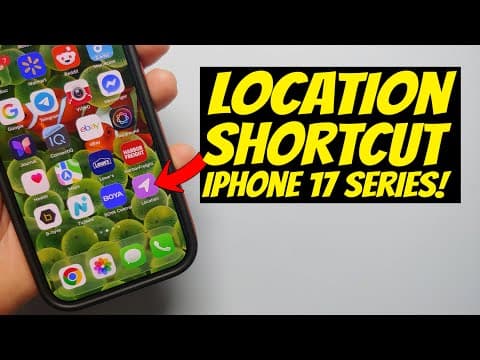 Add Location Shortcut (on/off) To Home Screen & Action Button On Iphone 17 (pro, Pro Max, Air)!