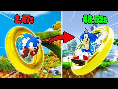 How Fast Does Sonic Appear In Every Sonic Game?