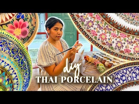 Making Thai "benjarong" Porcelain... So Stressful And Relaxing.