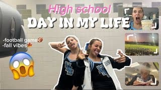 School Day In My Life (classes, Friends, Starbucks, Football Game!)