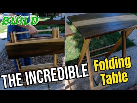 I Made A Portable Folding Table In A Day!