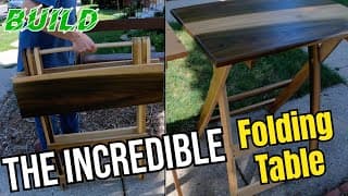 I Made A Portable Folding Table In A Day!