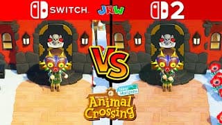 Animal Crossing New Horizons - Switch 1 Vs Switch 2 Comparison (4k Gameplay)