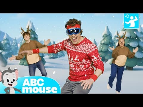 π¦ Reindeer Games Dance Party! | Move With Jason πΆ | Brain Break & Exercise | Abcmouse Song For Kids