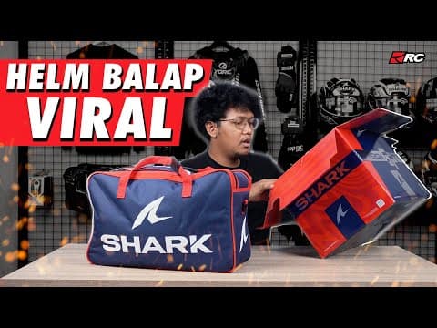 Unboxing Shark Aeron Gp Zarco Victory 🔥 Helm Balap Viral Berseliweran Dijalanan ‼️