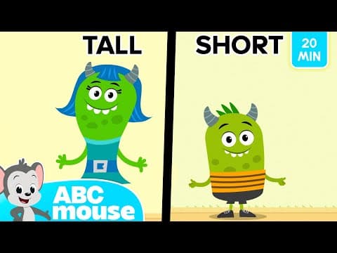 Let's Learn Opposites! | Silly Monster Song + More Abcmouse Videos For Kids π΅π§ | 20-min Compilation