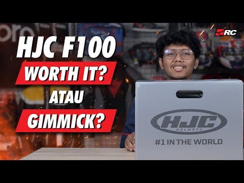 Unboxing Hjc F100 🔥 Helm Canggih Ini Real Atau Cuma Gimmick ‼️